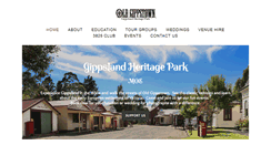 Desktop Screenshot of gippslandheritagepark.com.au